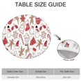 thumbnail image 6 of White Christmas Cookie Pattern Round Fitted Tablecloth with Elastic Edge,Dining Table Cover Waterproof,Outdoor Round Tablecloth for Camping,Dining,Indoor and Outdoor, 6 of 7