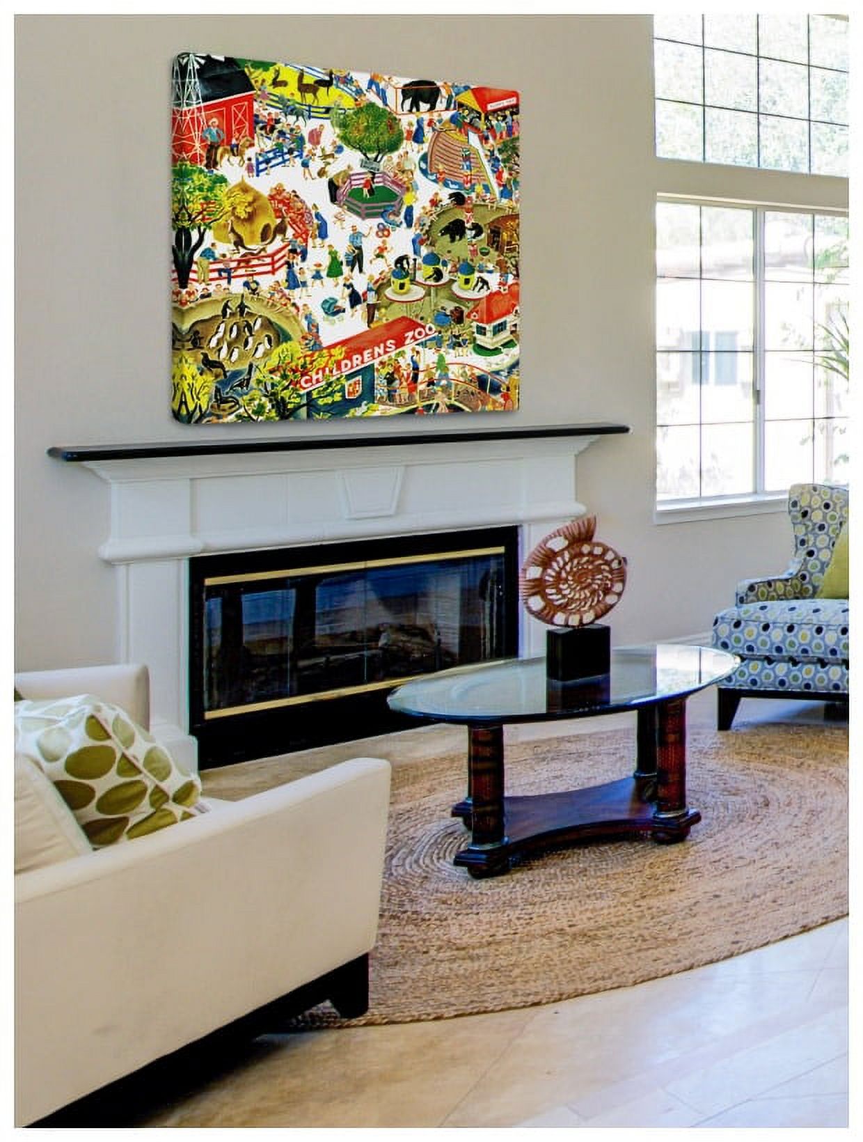 Marmont Hill "Children's Zoo" by Curtis Painting Print on Canvas