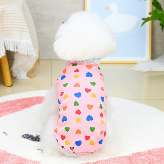 LEORX Kitten Clothes Cat Apparel Durable Pet Supply Pink 1Pcs