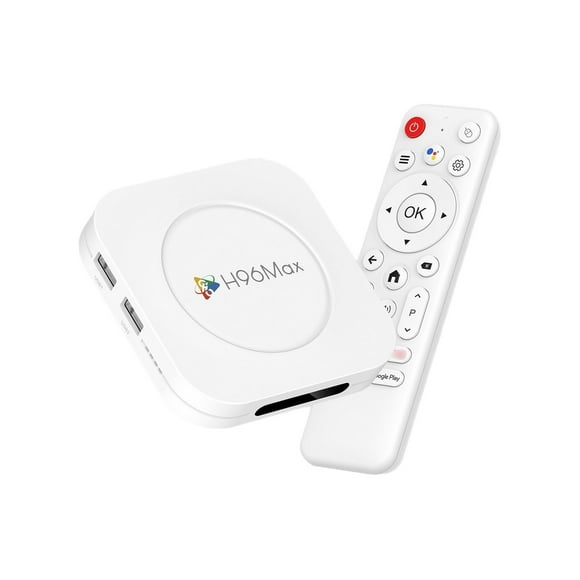 H96MAX M1 Plus Android TV Box, RK3528 Octa-Core, 4GB RAM 128GB ROM, Android 14, Wi-Fi 6, BT5.2, 4K Ultra HD, HDR10, Voice Remote Control