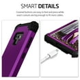 thumbnail image 5 of JTCASES for Samsung Galaxy Note 9 Case, Drop Resistant Corners, Wireless Charging, Heavy Duty Shockproof Hybrid Hard PC Bumper, Camera Protection, Skin-feel Anti-scratch Tough Cover, Purple, 5 of 9