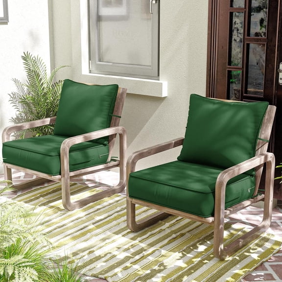 Outdoor Chair Cushions Set 24 L X 24 W X 5 H