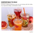 thumbnail image 2 of LEEYNEER50 Clear Plastic Cups with Lids 380ML for Drinks & Smoothies, 2 of 6