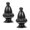 black 48cmx28cm, variant on Shade Finials Adapter Lamp Shade Holder Table Knob Topper Screw Lamp Finial black 48cmx28cm
