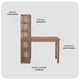 thumbnail image 4 of Escritorio Relan Desk Var One Café con Estanteria Lateral Varillada, 4 of 8