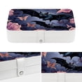 thumbnail image 4 of Bats Portable PU Leather Necklace Holder with Removable Compartment and Jewelry Boxes, Earring Holder, Bracelet Holder., 4 of 6