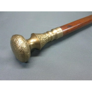 NAUTICALMARTUS BY New Solid Antique Solid Brass Handle Wooden Walking Stick Cane Vintage Designer Gift