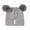 Gray, variant on nvzhuang Baby Beanie Hat Soft Winter Warm Double Pom Toddler Knit Hat Infant Crochet Hat Skull Cap
