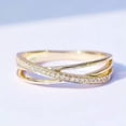 thumbnail image 3 of EOEMY Gorgeous 18K Yellow Gold Plated Rings For Women Jewelry Cubic Zirconia Size 5-12-8-Gold, 3 of 6
