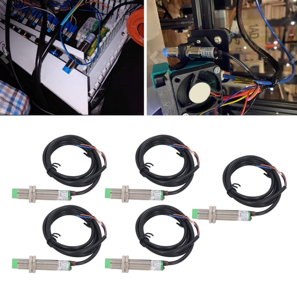 Sensor De Aproximación, NPN Normalmente Cerrado M12 6-36VDC Sensor De Proximidad Inductivo Para Textiles Ligeros