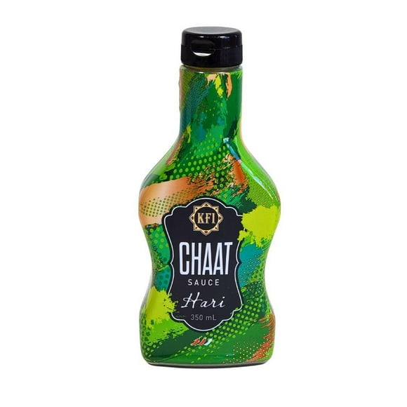KFI - Hari Chaat Sauce - Pack of 12 - 350ml - Tangy & Refreshing Flavor (12ct)