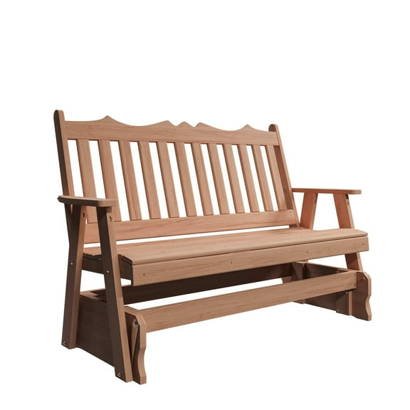 Keystone Amish Co. 4 Foot York Red Cedar Porch Glider, Unfinished