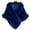 Royal Blue One Size, variant on Thickened Warm Solid Color Fluffy Faux Fur Shawl Loose Fit Winter Wedding Bridal Warm Coat