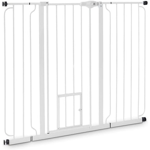 EveryYay in The Zone Extra-Tall Walk-Through Pet Gate 29-50" W X 41" H
