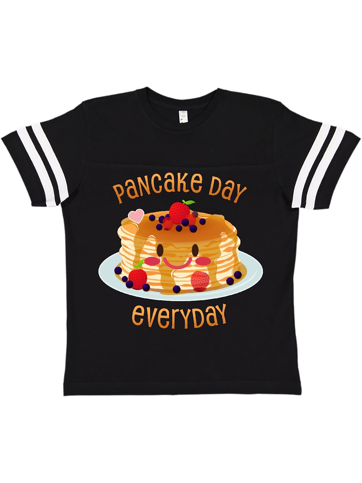 Pancake Day Everyday smiling stack of pancakes Youth TShirt Walmart