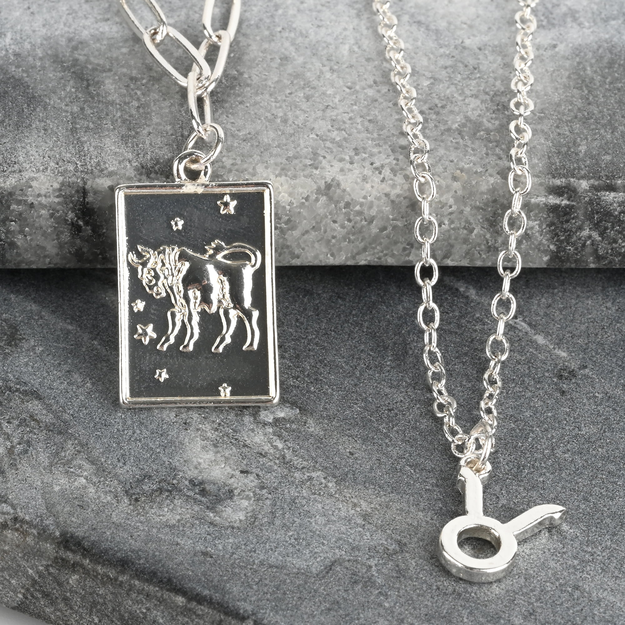 Personalised Taurus Zodiac Star Sign Silver Tone Necklace (April 20th - May  20th) - ForYou.ie