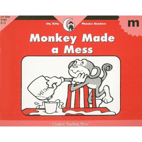 Pre-Owned M, Monkey Made A Mess (Itty-bitty Phonics Readers) (Paperback) 1574718592 9781574718591