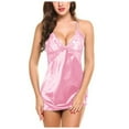 thumbnail image 1 of Offres à Durée Limitée! Lingerie pour Femmes Aguichant Lingerie Érotique Maison Pyjama en Maille Nuisette Croisée Ensemble de Nuit, 1 of 3