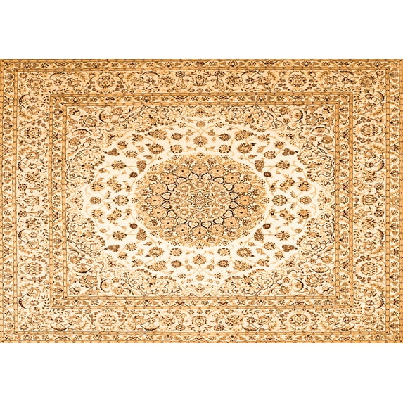 Ahgly Company Indoor Rectangle Persian Orange Traditional Area Rugs, 2' x 3'