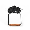 thumbnail image 6 of Renovators Supply Toilet Paper Holder Stand Wall Mount 5.9"Black Aluminum Toilet Paper Roll Holder w/Screws, 6 of 9