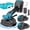 Tool + 2 High-grade Batteries + Accessories, variant on Cordless Tile Vibration Leveler with Battery & Fast Charger, Ergonomic Compact Vibrator for Professional Floor Tile Installation