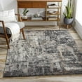 thumbnail image 4 of Hauteloom Opunake Living Room, Bedroom Area Rug - High Pile - Black, Gray, Brown - 5'3" x 7', 4 of 8