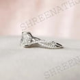 thumbnail image 3 of SHREENATHJEWELRY Moissanite Promise Ring CZ Diamond Cross Over Bridal Wedding Ring White Gold Plated Prong Ser Ring Engagement Gift Ring, 3 of 5