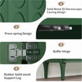 thumbnail image 6 of BFJDM 59" Green Modern 4-Door Sideboard with 2 Adjustable Shelves & Solid Wood Legs for Kitchen, Living Room & Dining Room, 6 of 10