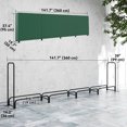 thumbnail image 3 of Outsunny Outdoor Firewood Rack with Rain Cover, Steel Chains, Dark Green, 3 of 10