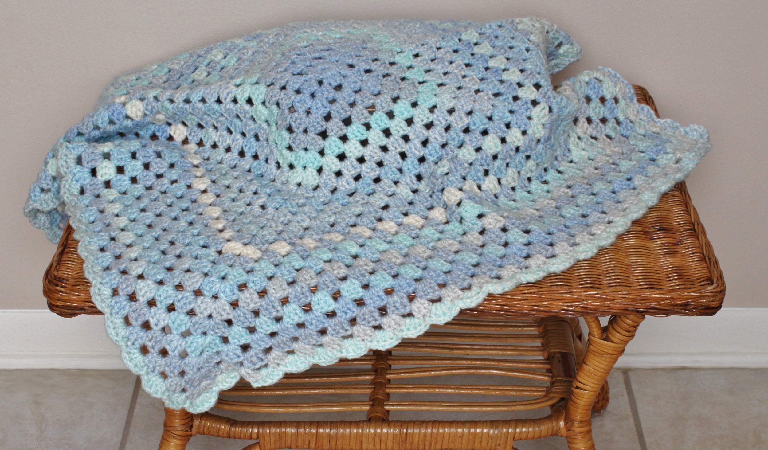 handmade crochet baby blanket baby boy girl gift baby shower gift idea 