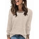thumbnail image 2 of Camisas de Larga para Mujer, Suéteres, Conjuntos de Otoño, Bloques de Color, Ropa de Invierno, Elegantes, Informales, Suaves. Albaricoque L, 2 of 7
