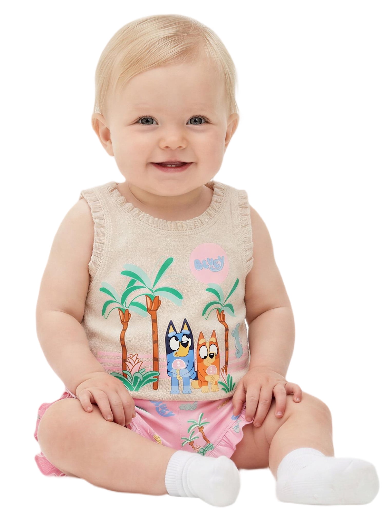Bluey Toddler Girl Short Set, Sizes 12 Months-5T