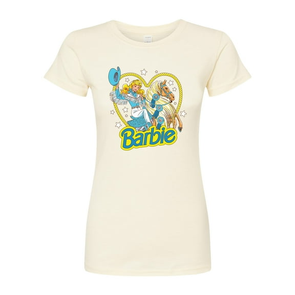 Barbie - Retro Western Comic - Juniors Fitted Graphic T-Shirt
