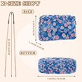 thumbnail image 4 of FORMRS Women Crossbody Purse with Chain Strap Vegan Leather Shoulder Handbag, Blue Daisy, 4 of 7