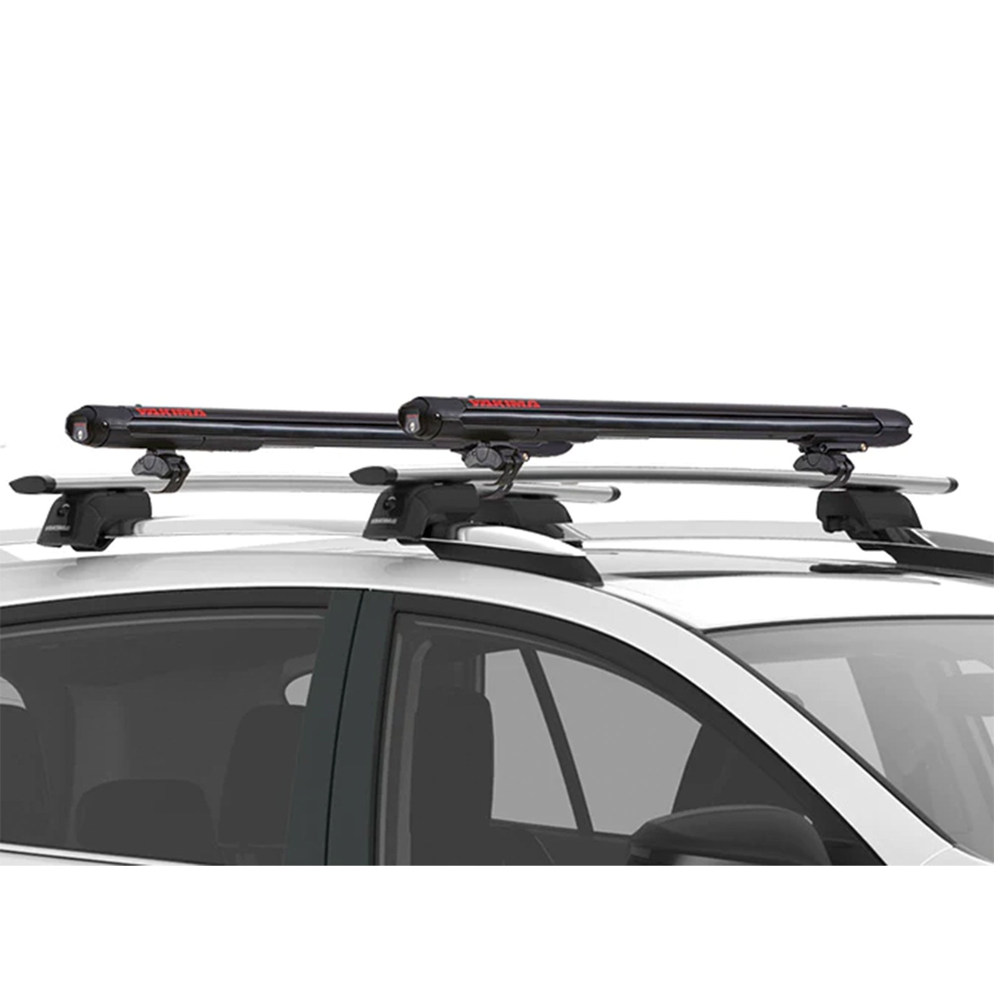 Yakima FatCat 6+ Ski & Snowboard Roof Carrier Rack with SKS Locks 