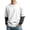 9# White, variant on Long Sleeve Shirts for Men Casual Layered Fake Two Piece Long Sleeve T Shirts for Men French Terry Fabric Crewneck Loose Fashion Pullover Shirts