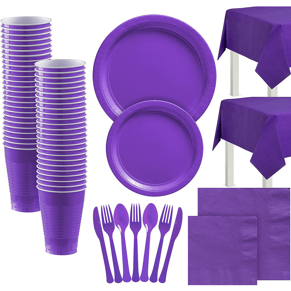 Elegani Purple Color Theme Tableware For Special Occasions Wedding Parties Birthdays And 9959