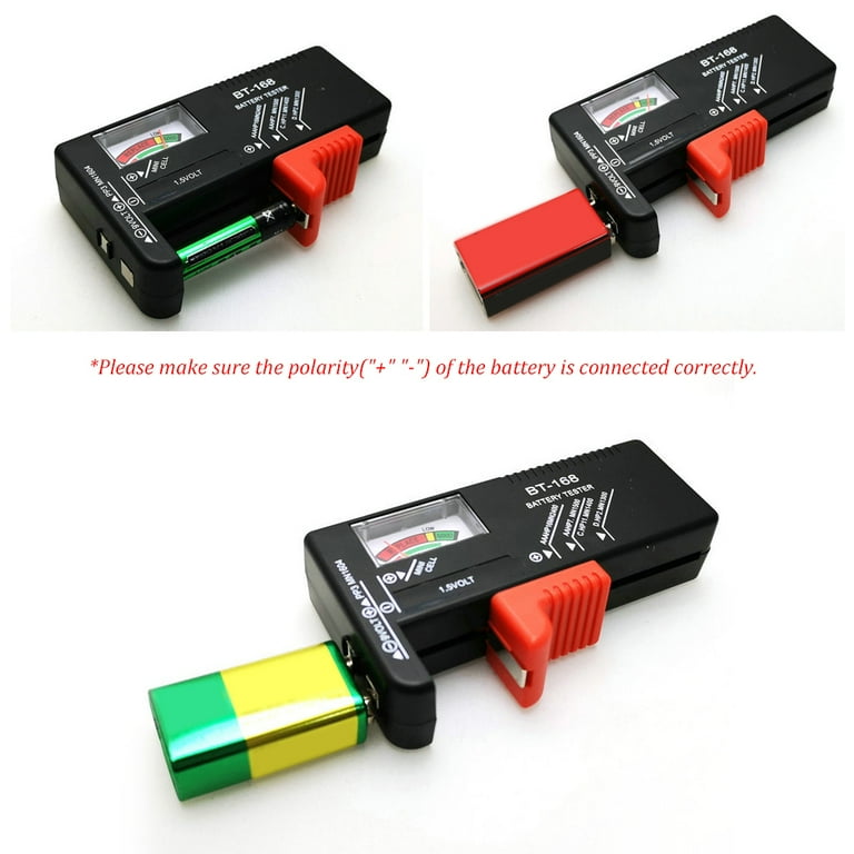  Probador de batería universal para AA AAA C D 9V pilas