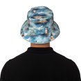 thumbnail image 5 of Bingfone Sea Marine And Lighthouse Bucket Hat for Men Women,Packable Reversible Printed Sun Hats,Fisherman Outdoor Travel Hiking Beach Caps, 5 of 7