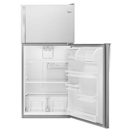 Whirlpool - 18.2 Cu. Ft. Top-Freezer Refrigerator - Monochromatic Stainless-Steel