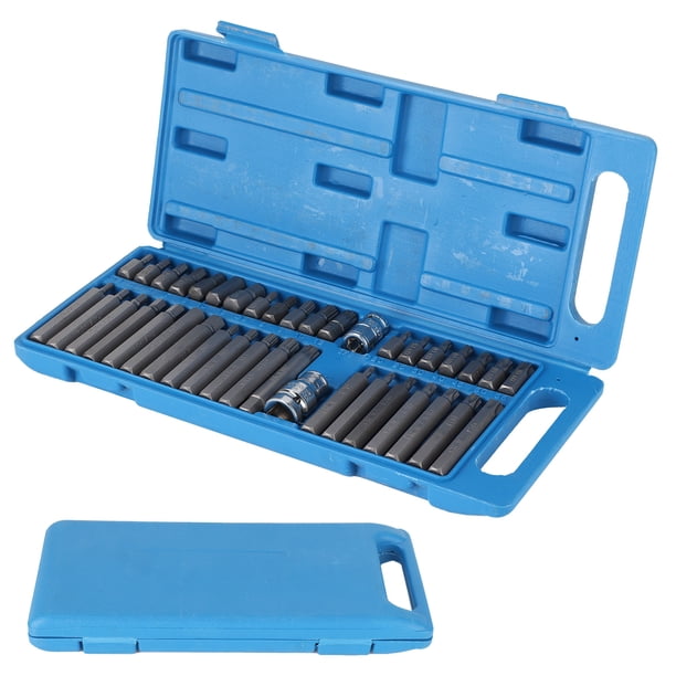 Adaptador de llave para taladro, 40 piezas de brocas hexagonales con ranura en estrella, herramientas manuales con características mejoradas