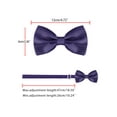 thumbnail image 4 of INSPIRE CHIC Men's Bow Tie Accessories Adjustable Strap Formal Solid Tuxedo Pre-Tied Deep Purple, 4 of 5