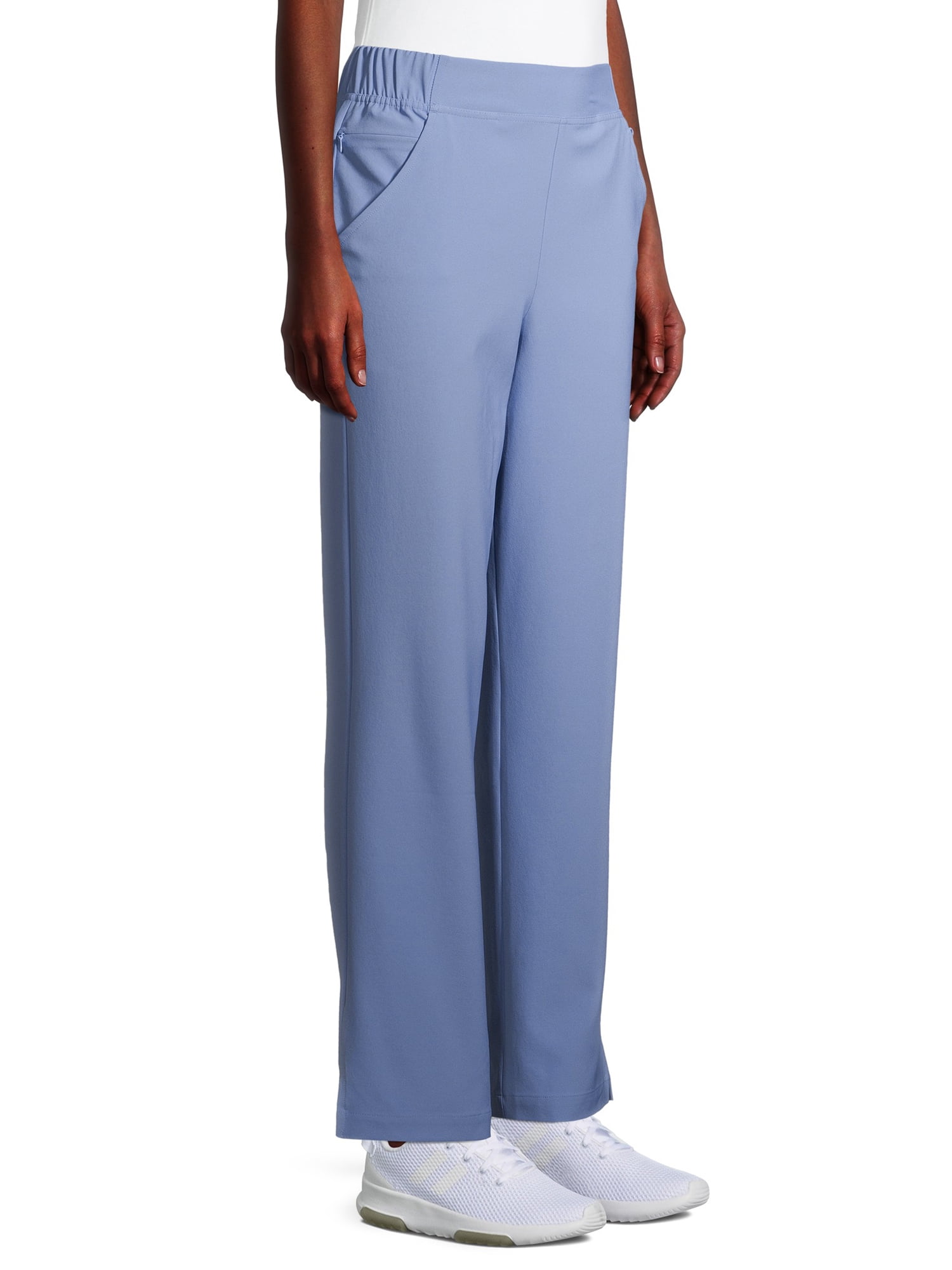 ClimateRight by Cuddl Duds Modern Fit Straight-Leg Flat Front Scrub Pant (Women's and Women's Plus), 1 Count, 1 Pack