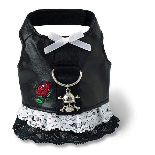 Vestido motero Dog Harness Doggles, negro, talla XX