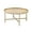 9#Oak, variant on DUOSONG Antique Oak And Black Coffee Table With Sliding Doors, Brown/Black