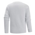 thumbnail image 5 of Fgnfyis Work Jackets for Men Knitted Cardigan Sweater Button up Long Sleeve Lightweight Soft Yarn Fabric Winter Coats for Men Grey L, 5 of 5