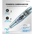 thumbnail image 2 of MelodySusie SC300E Clip-on Rechargeable Nail Drill, 30000RPM Cordless E-File with LED Display & Accessories for Nail Care, Ocean Blue, 2 of 8