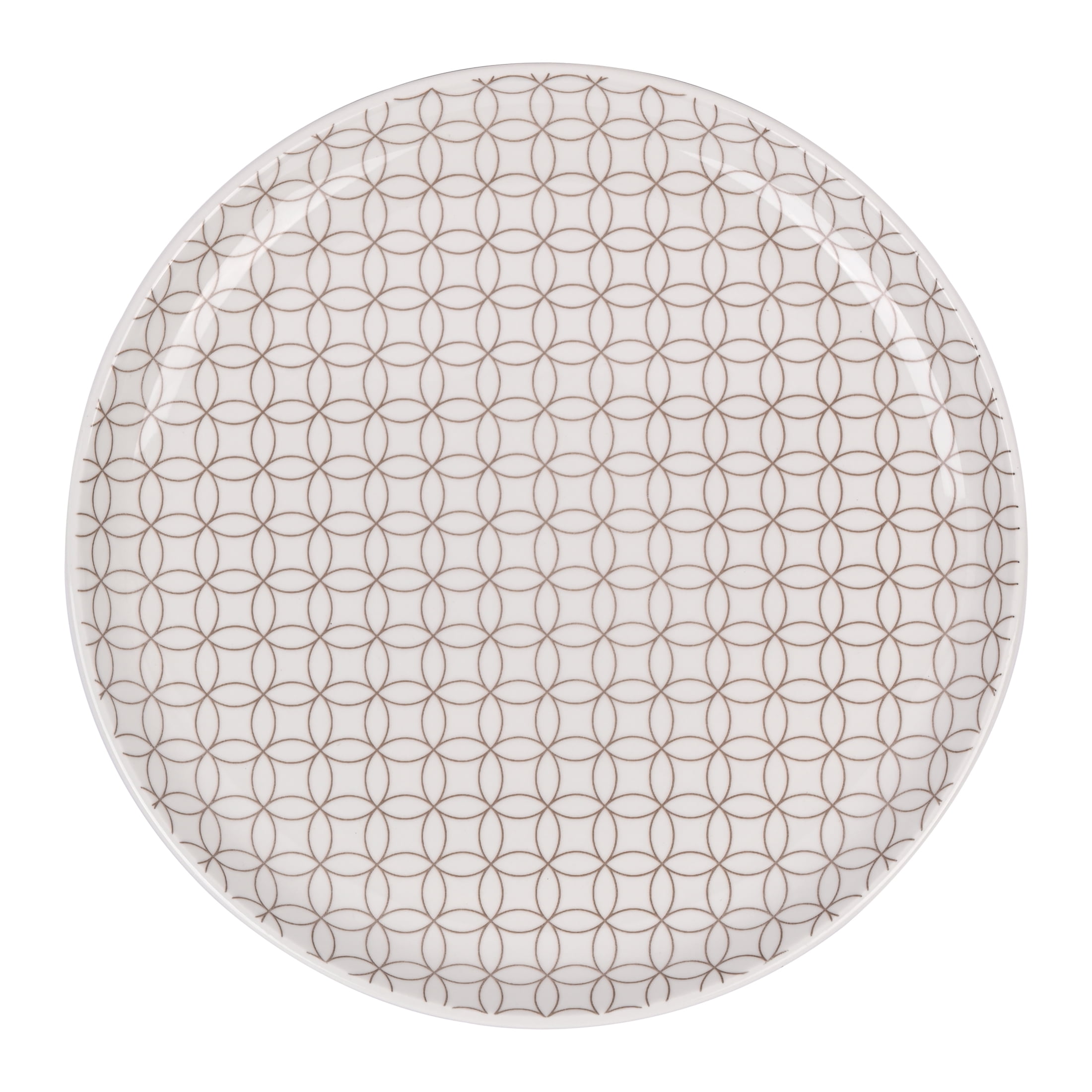 Mainstays Alessandra Brown 4-pack Stoneware Dinner Plate Set, 10.2", MS DINNER PLATE BROWN