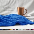 thumbnail image 6 of Exclusivo Mezcla Plush Fuzzy Fleece Queen Size Blanket, Super Soft Fluffy and Thick Blankets (Cobalt Blue, 90"x90"), 6 of 7