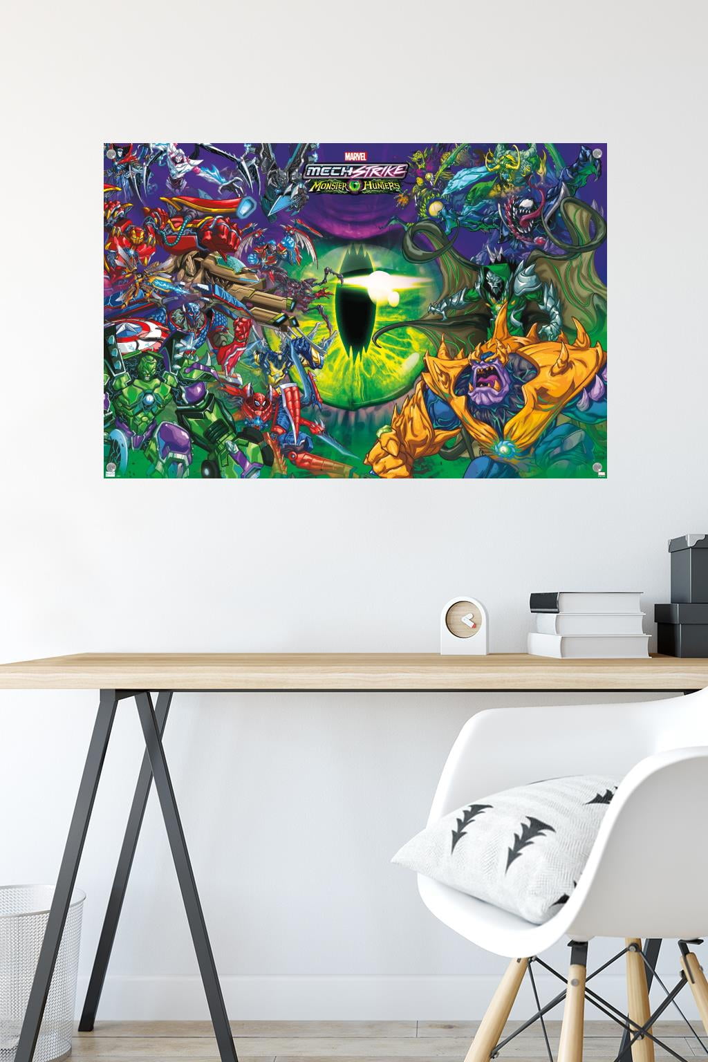 Marvel Avengers: Mechstrike Monster Hunters - Battle Wall Poster with Pushpins, 22.375" x 34"